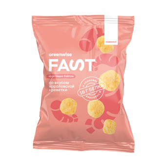 Байтсы Королевская креветка Greenwise FAST, 80 г