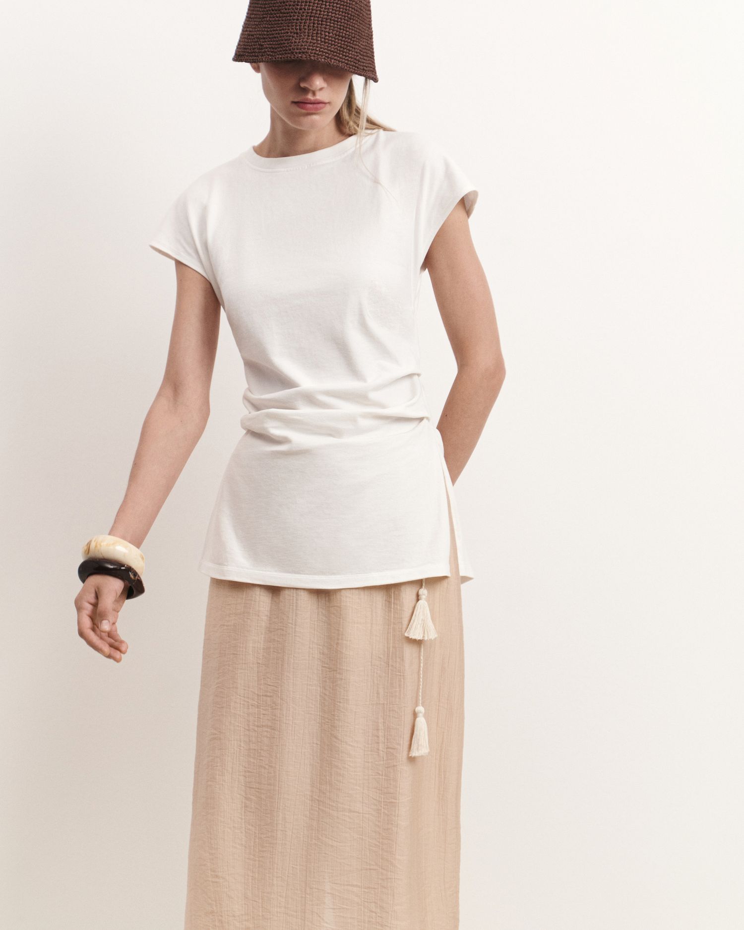 Топ с драпировками