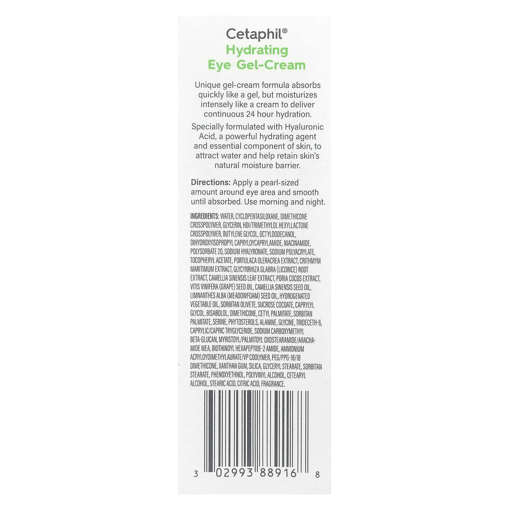 Cetaphil, Увлажняющий крем-гель для век, 14 мл (0,5 жидк. Унции)