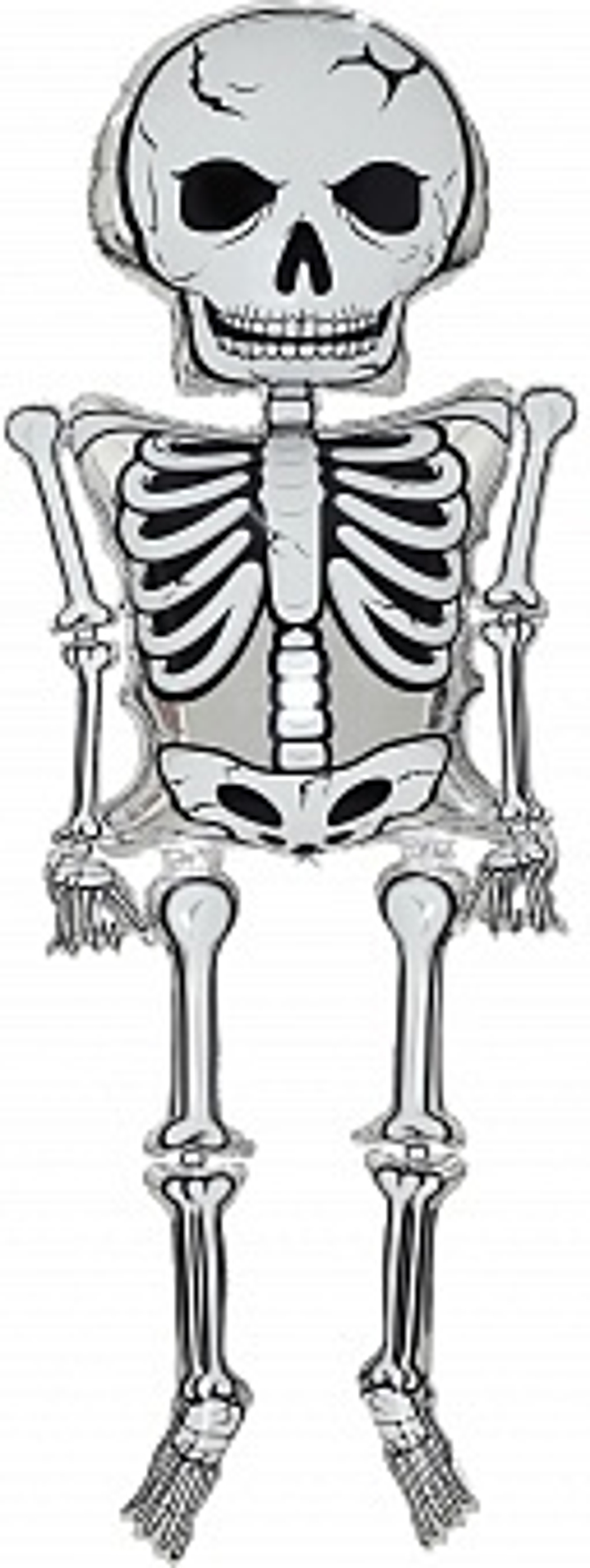 Шар 3D (103''/262 см) Фигура Скелет XXL (надув воздухом) Белый
