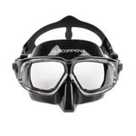 Маска для плавания Scorpena Apnea F1 черный силикон