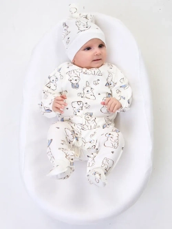 Конверт плюшевый на выписку для новорожденного осень