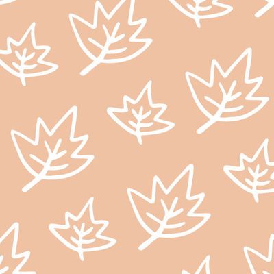 Buy fabric autumn maple leave beige
