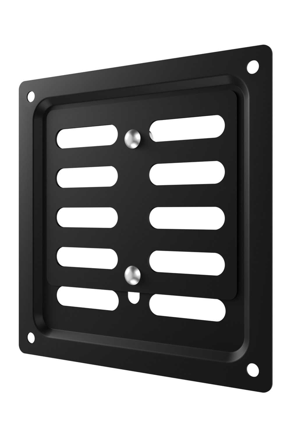 Решетка вентиляционная MER регулируемая 100x100 окраш.сталь Black ERA