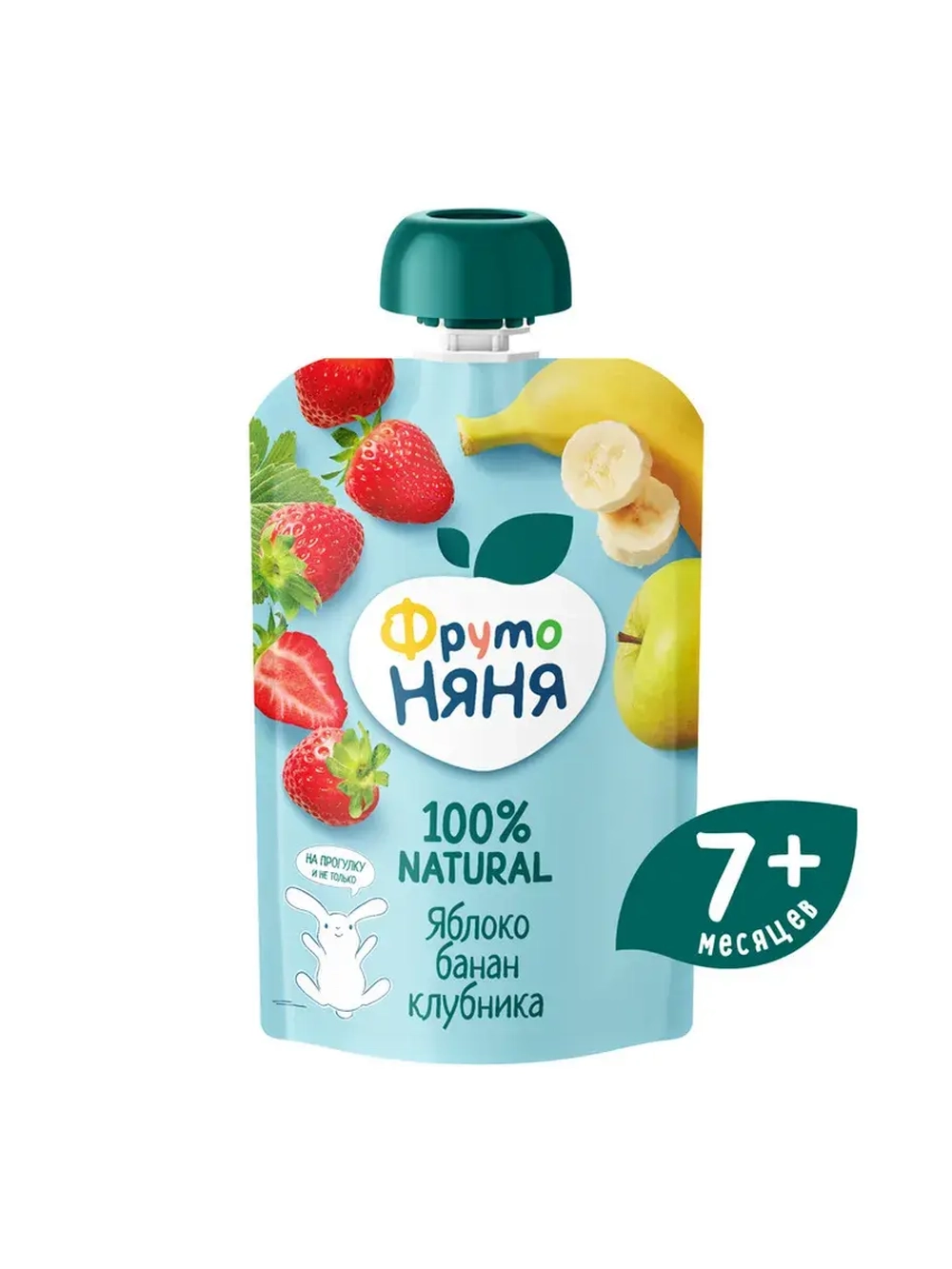 Десерт Фруто Няня Яблоко-банан-клубника 90гр