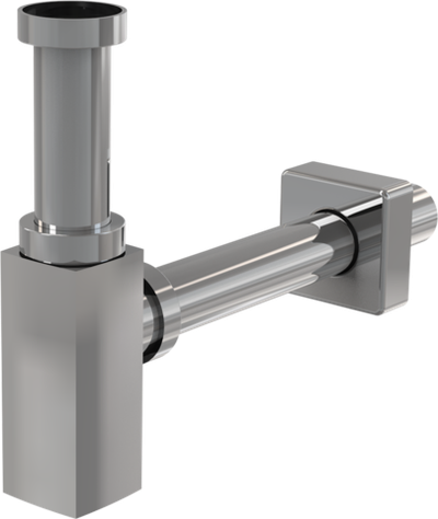 Сифон для умывальника ?32 Alca Plast A401 DESIGN, цельнометаллический