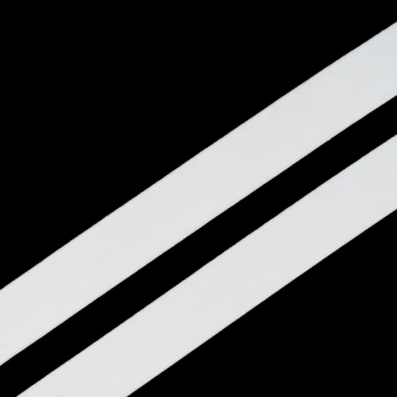 Резинка широкая, белая приглушенная 30 мм (полубейка), Германия