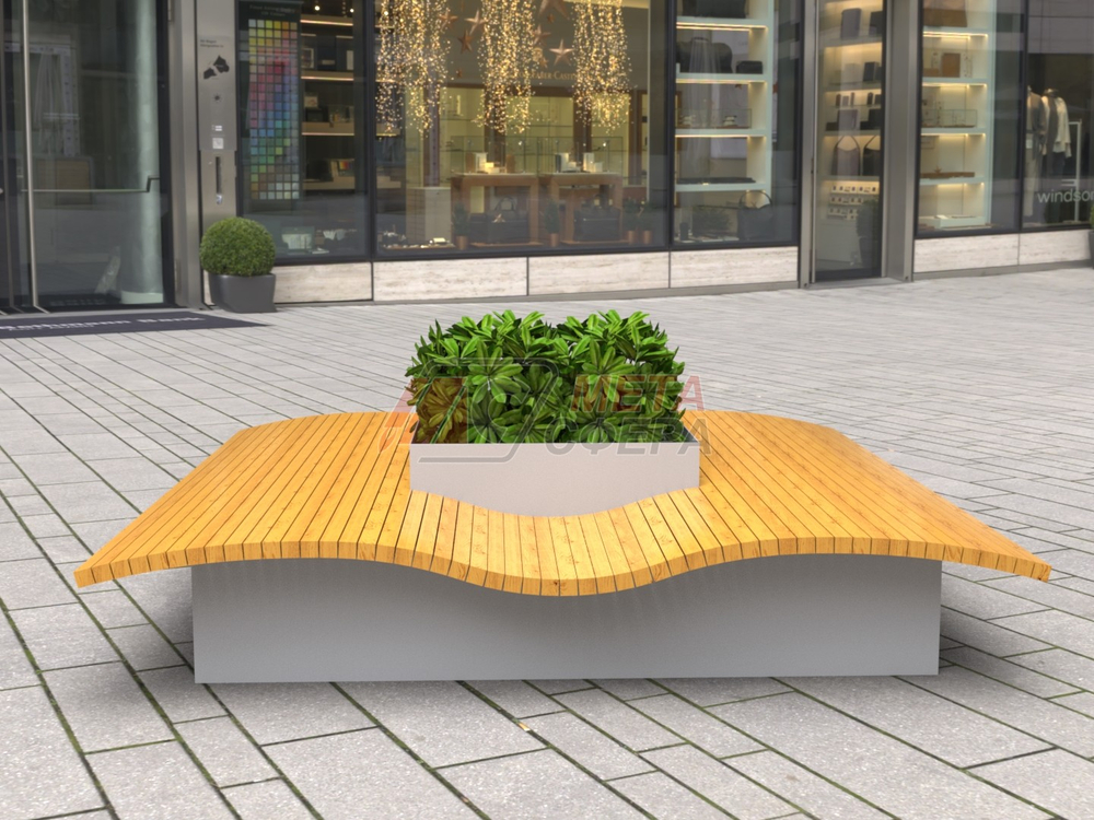 Скамья-вазон Куади