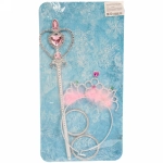 Набор карнавальный «Снежная принцесса» (ободок, палочка, браслет), микс цветов