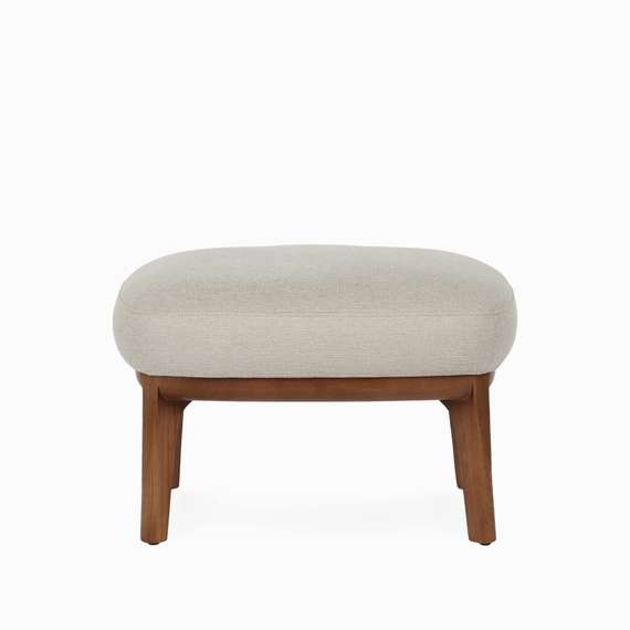 Оттоманка Malva 45х40 см, бежево-серая