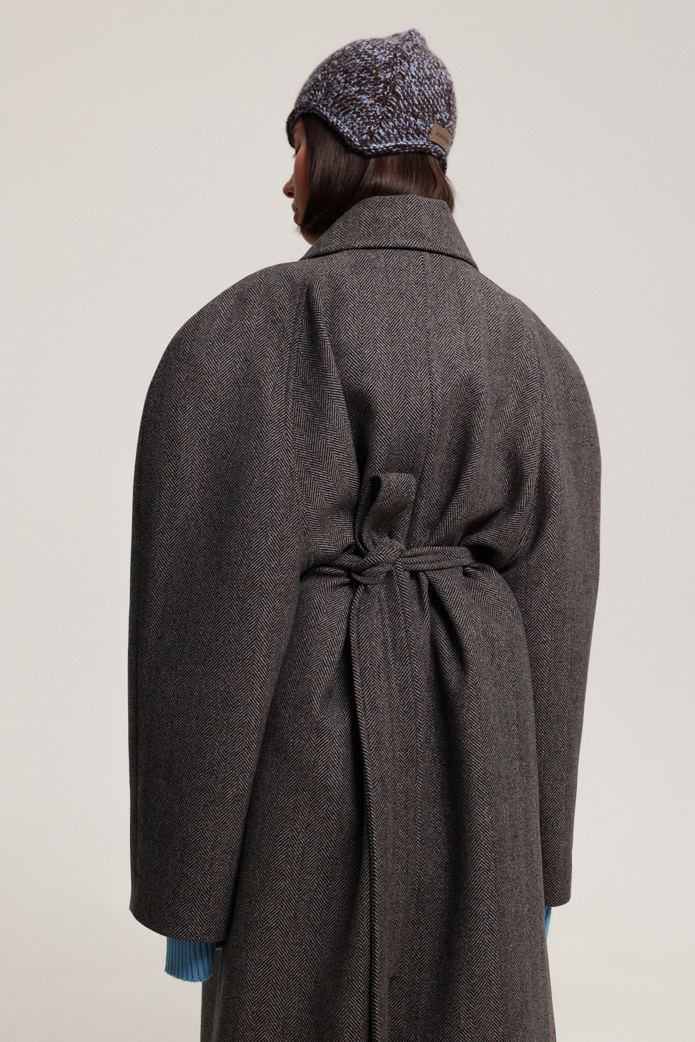 Пальто реглан миди