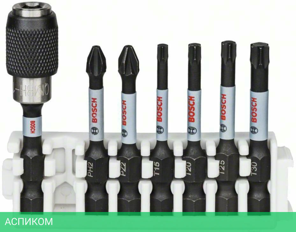 Держатель для бит Bosch Impact Control PH2 PZ2 T15 T20 T25 T30 QuickRelease 2.608.522.327