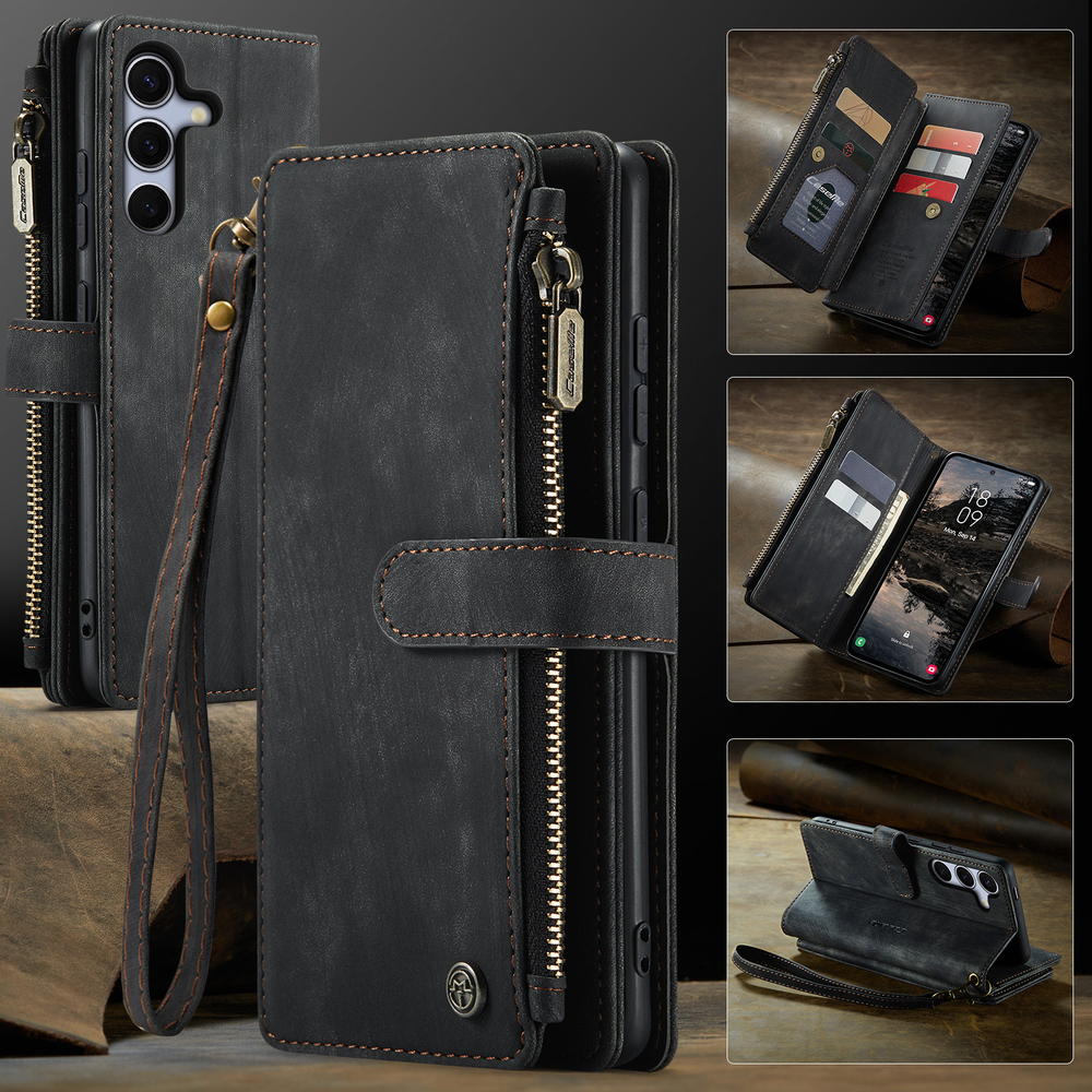 Многофункциональный чехол-кошелек CaseMe 3 in 1 Matte Wallet для Samsung Galaxy S25 FE