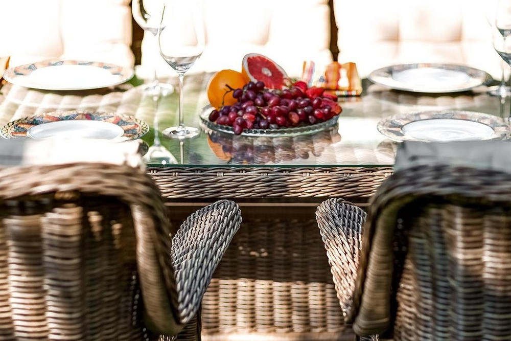 Стол садовый плетеный из искусственного ротанга OPAL 150 см