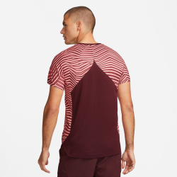 Мужское теннисное поло Nike Dri-Fit Court Slam RG T-Shirt Men - Dark Red, Antique Pink