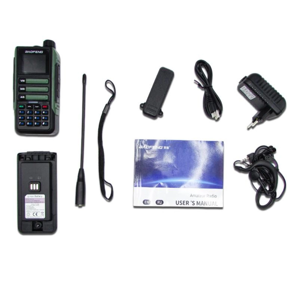 Baofeng UV-16, 10 Вт, 3 режима, Зеленая, Портативная двухдиапазонная рация