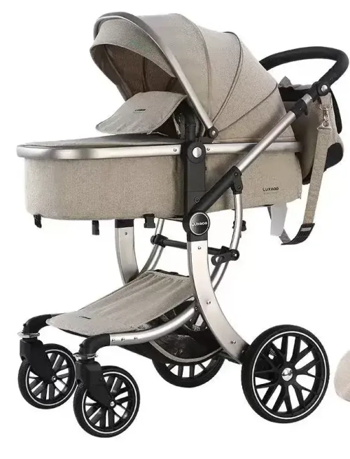 Детская коляска Luxmom 601A 2в1 бежевый