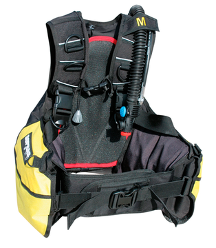 Жилет-компенсатор BCD Sopras Sub Divecenter черный/желтый