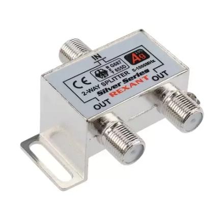Делитель ТВ х 2 + 3 штуки F "BOX" 5-1000 МГц "Silver" REXANT