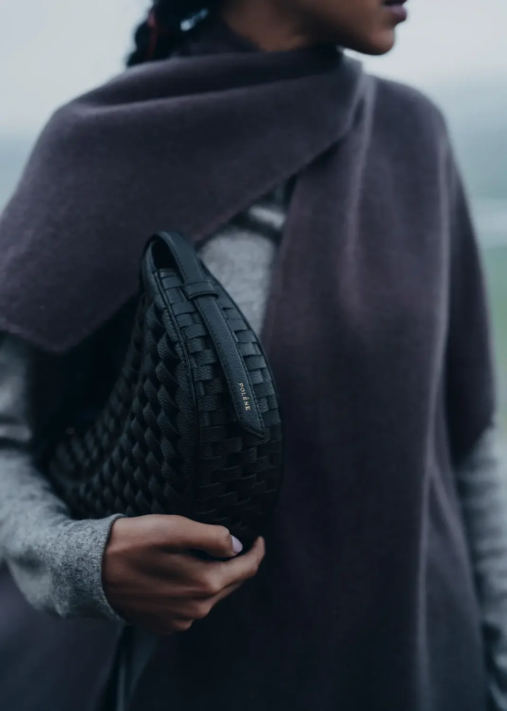 POLENE СУМКА NUMERO DIX, ЧЕРНЫЙ