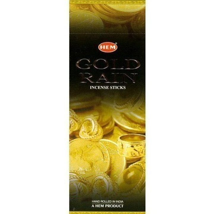 HEM Gold Rain шестигранник Благовоние Золотой дождь (нероли, лотос, сандал, чампа)
