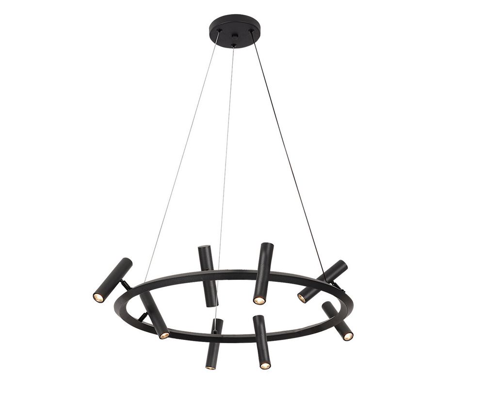 Kink Light 07613-8A,19 Люстра Верония черный Led 24w