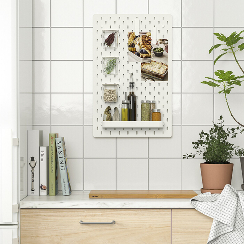 Перфорированная доска IKEA SKADIS (СКОДИС), Белый, 36x56 см