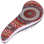 Расческа массажная компактная «ЛАНТА», микс 4 дизайна, 18*7,5см (PVC коробка)