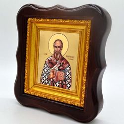 Аверкий Иерапольский, равноапостольный епископ. Икона на холсте.