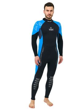 Гидрокостюм Sargan Nero 2.0 Long men 2 мм черно-голубой