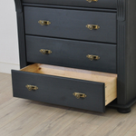 Комод 91х42х85, Susanna, с ящиками для одежды, в прихожую, спальню, гостиную, деревянный, массив сосны, серый, Dipriz