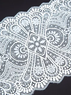 03-204 Кружево эластичное 22 см, светло-голубой