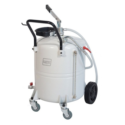 Маслораздатчик ручной с баком 70 л, насос двойного действия, шланг длиной 2 м., GARTEC (Италия)