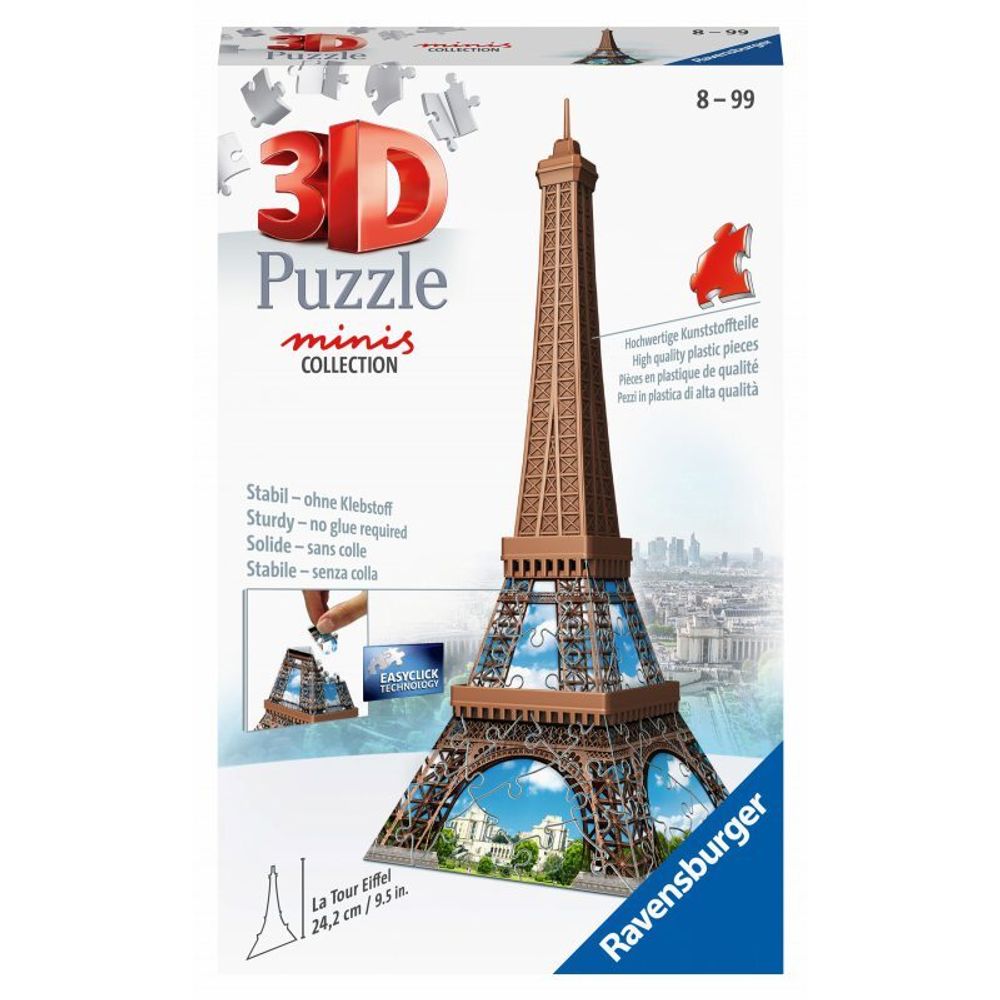 Ravensburger - 3D Пазл Мини Здания Эйфелева башня 54 шт. 125364