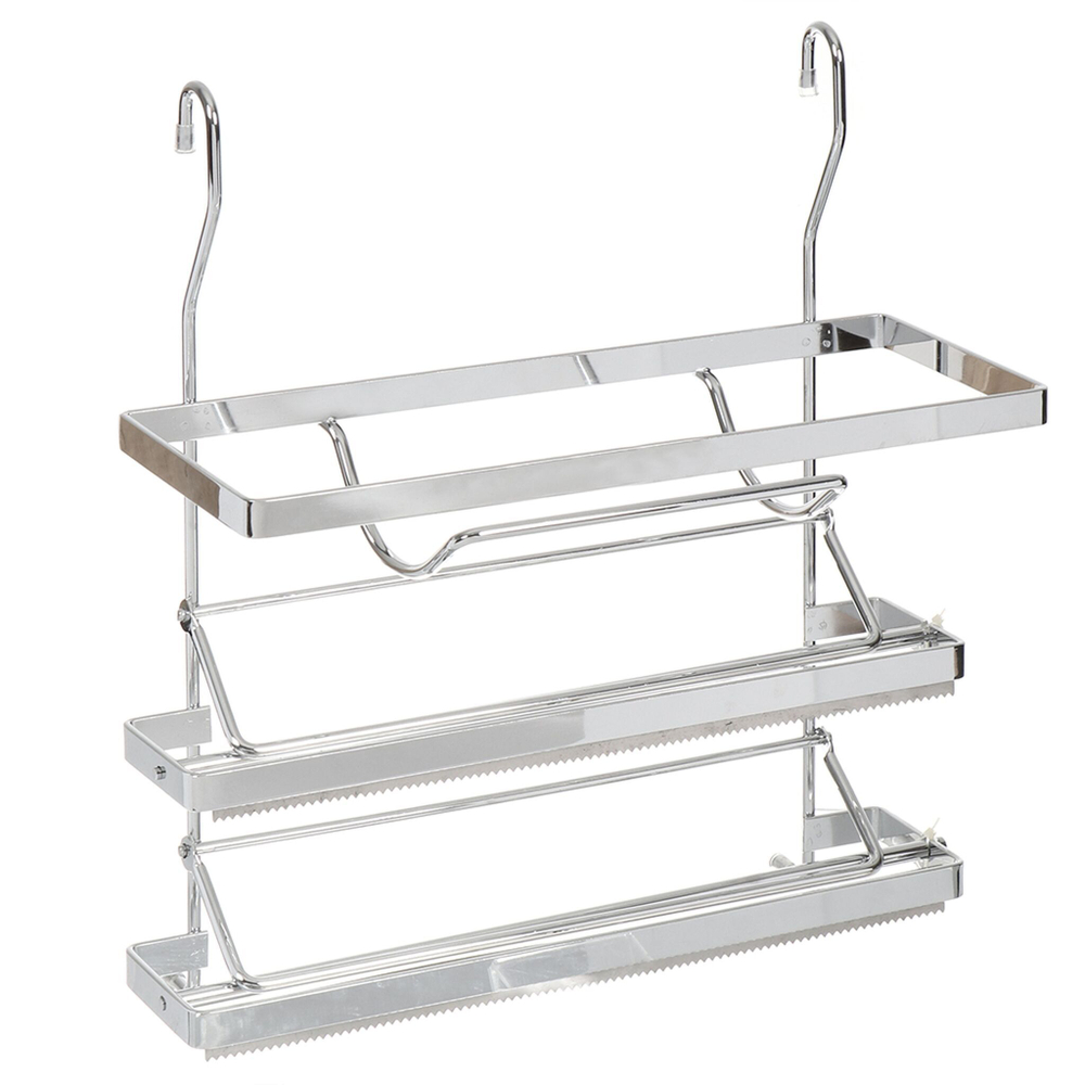 Полка на рейлинг для рулонов и фольги, 33х15.7х36.5 см, зубчатая, U000042