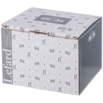 Чайник заварочный 0,65л стеклянный с фарфоровым ситом, 87-322