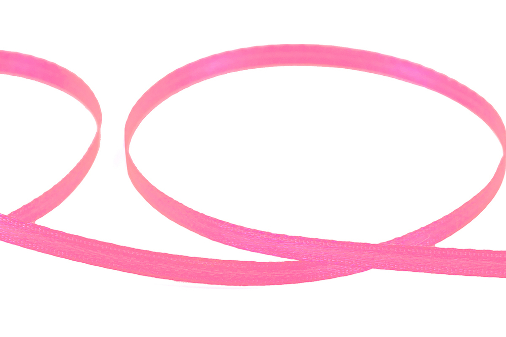 Лента атласная 3 мм AL-3P двухстор.№014 яр.розовый