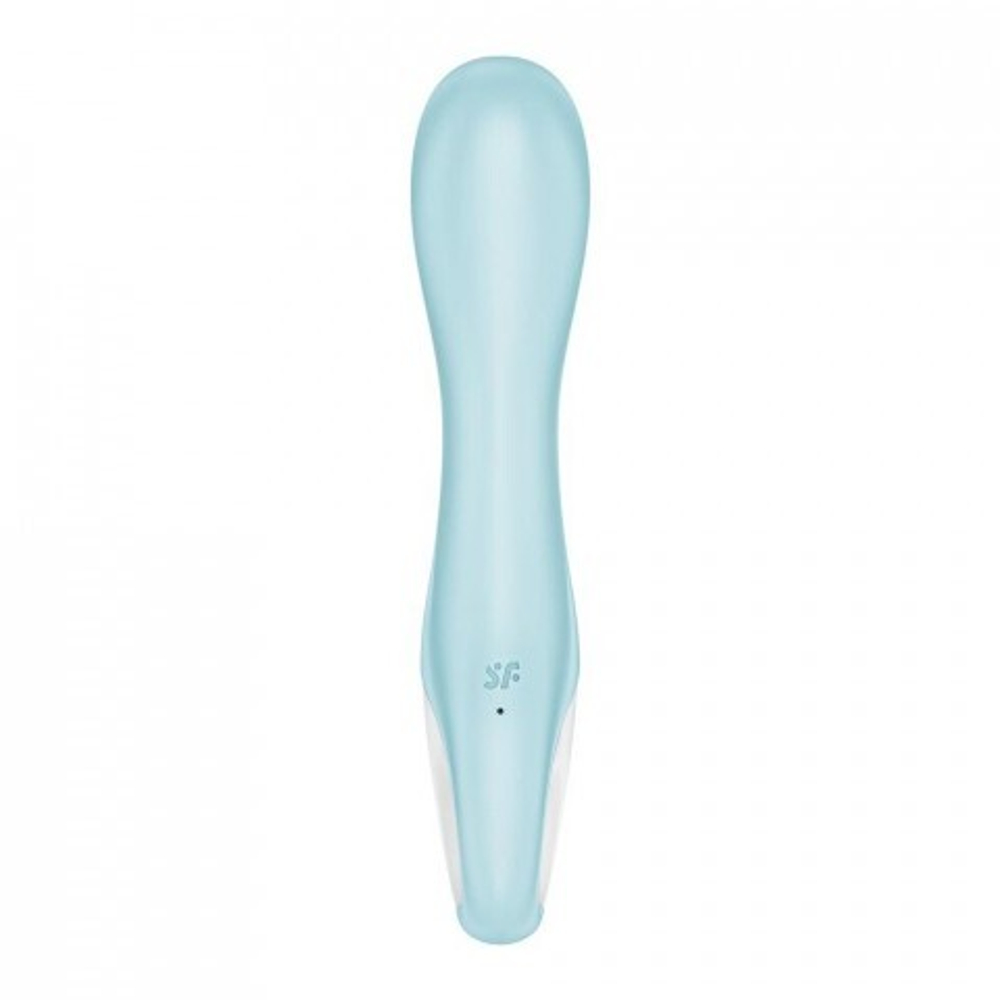 Надувной вибратор для точки-G Satisfyer Air Pump Vibrator 5+ голубой