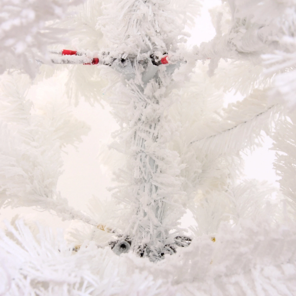 Ёлка «Звон вьюги» 180 см, ПВХ (786 веток), белый иней, Белый
