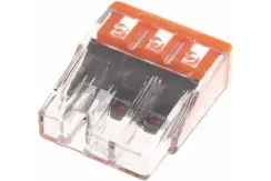 Клемма Wago 3*2,5 оранжевая 20718