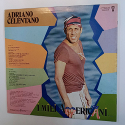 Винтажная виниловая пластинка LP Сборник Adriano Celentano I Miei Americani (Tre Puntini) (Italy 1984) (Susanna, Hold On I'm Coming, The Great Pretender)
