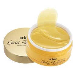 Гидрогелевые золотые патчи Kims Gold Diamond Hydro-Gel Eye Patch (60 шт. в баночке, размер L)