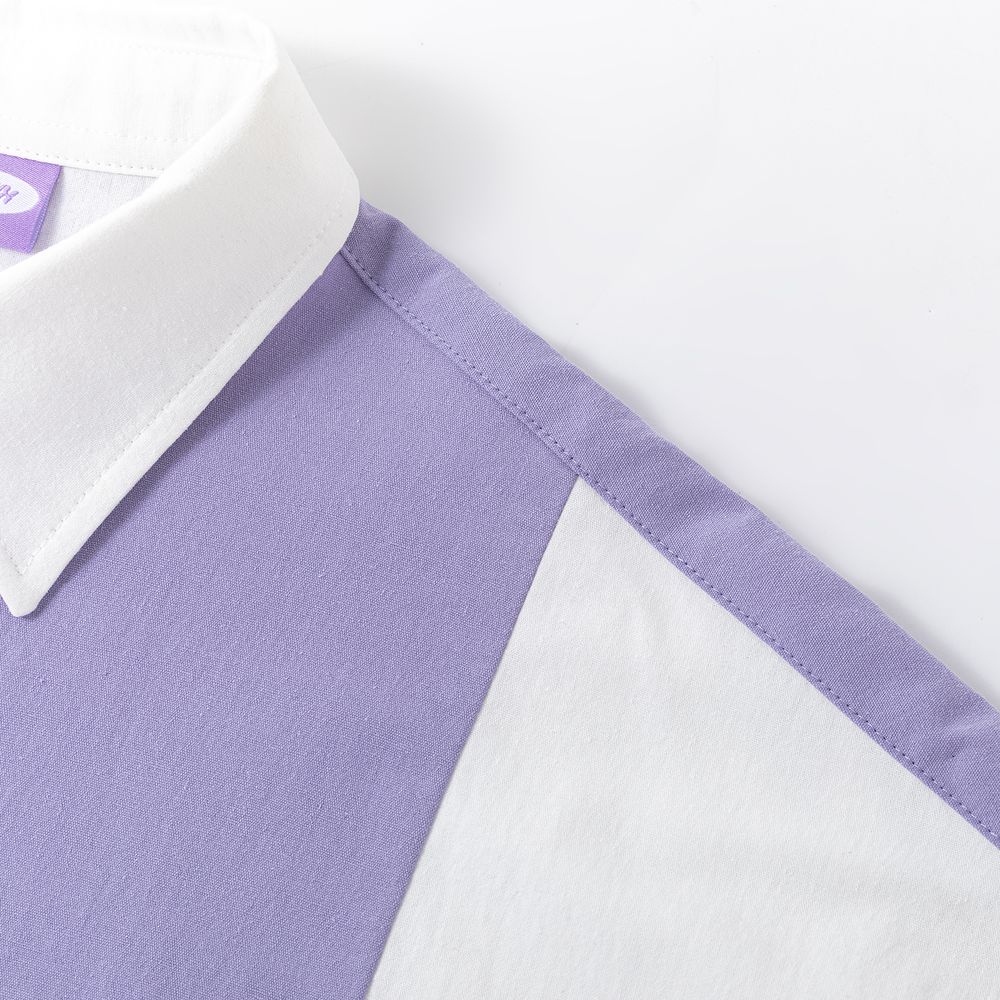 Сорочка Ymkashix Puff белый/фиолетовый