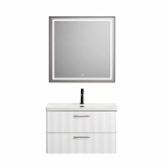 Тумба с раковиной BelBagno DUE-800-2C-SO-BL-P Bianco Lucido