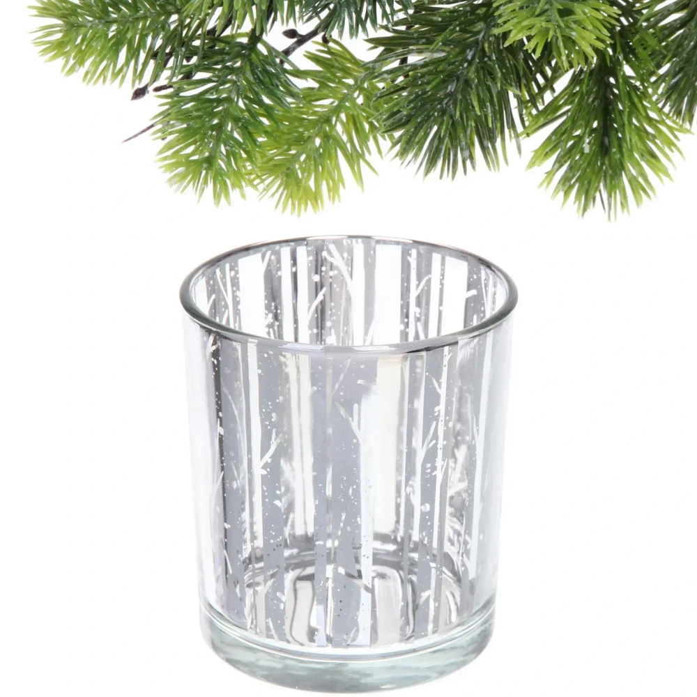 Подсвечник «Сияние» 8,5*10 см, Серебро