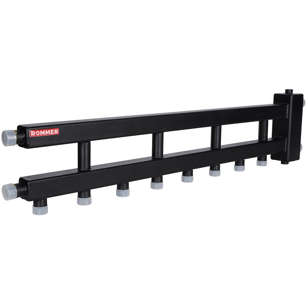 Коллектор с гидравлической стрелкой ROMMER - 1"1/4 НР на 4+1 контур 1" НР (до 60 кВт)
