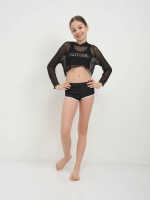 Раздельный купальник спортивный с капюшоном