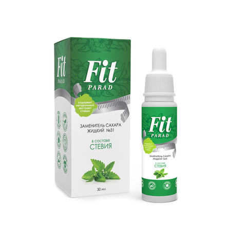 Заменитель сахара жидкий №31 со стевией 30 мл (Fit Parad)