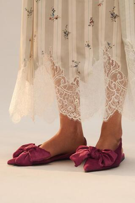 ZARA БАРХАТНЫЕ ТУФЛИ - LIMITED EDITION, РОЗОВЫЙ