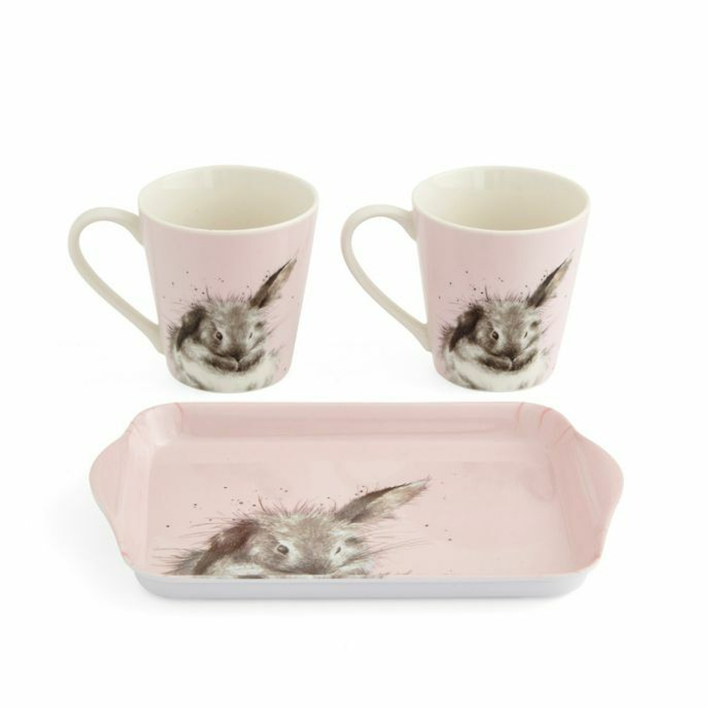 Royal Worcester - Набор Wrendale Designs из 2 кружек 180 мл + кружка и поднос для купания / артикул   X0011659113  / GTIN 749151775558